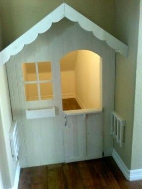 Nook or closet playhouse    this is the cutest Idea!! Makes what is sometimes wasted space a special place for kids!! love it! :) Closet Playhouse, Kids Indoor Playhouse, Reading Nook Kids, Playhouse Ideas, Indoor Playhouse, Build A Playhouse, Kid Closet, Kids Closet, Kids Playhouse