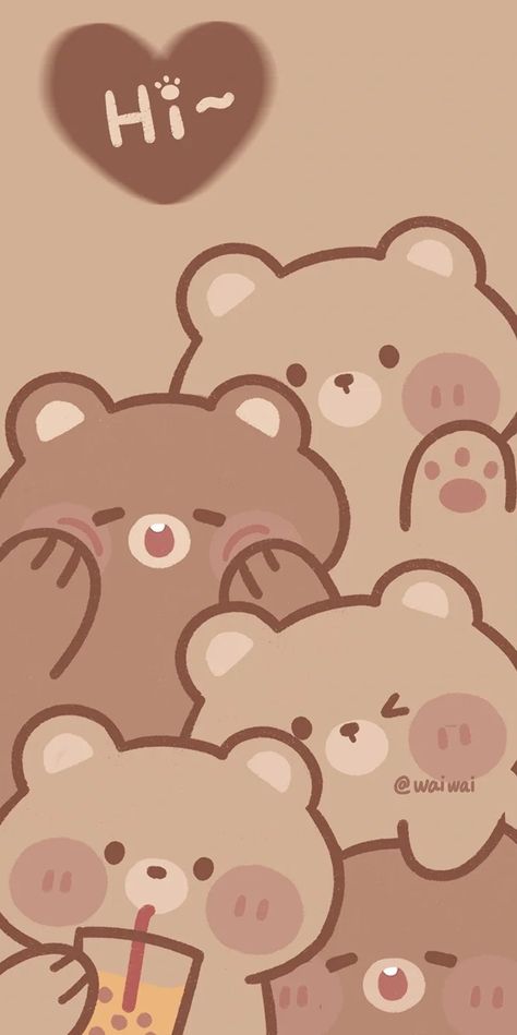 Ipad Essentials, Njoy Obs, Original Wallpaper, Cute Backgrounds, Book Art Drawings, New Wallpaper, Cute Bears, Cute Cartoon Wallpapers, Cartoon Wallpaper