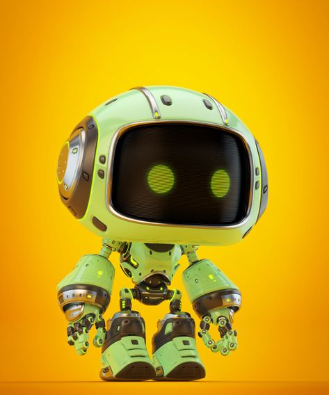 BIGHEAD robot on Behance Nike Photoshoot, Artificial General Intelligence, 3d Blender, Fantasy Figures, Humanoid Robot, Toy Design, Casual Game, Robot Design, Robot Art