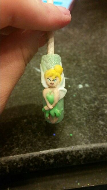 Tinkerbell 3d hand painted hand made nail art nails by Courtney Tinkerbell Nails, Amazing Nails, 3d Hand, Art Nails, Fun Nails, Hand Made, Nail Art, Hand Painted, Nails