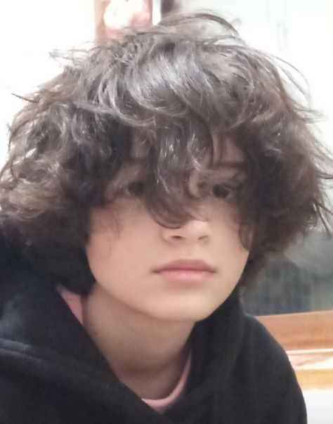 Fluffy Short Hair With Bangs, Trans Boy Haircut, Ftm Haircuts, Fluffy Curly Hair, Brown Hair Boy, Puffy Hair, Poofy Hair, Androgynous Hair, Short Grunge Hair