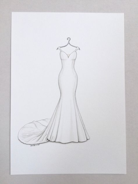 CUSTOM Wedding dress sketch illustration drawing painting portrait Wedding Dresses Drawing Sketches, Drawing Wedding Dresses, Kate Moss Wedding Dress, Wedding Dress Drawing, Custom Wedding Dress Sketch, Wedding Dress Sketch, Kate Moss Wedding, Bride Fashion Illustration, Wedding Dress Drawings