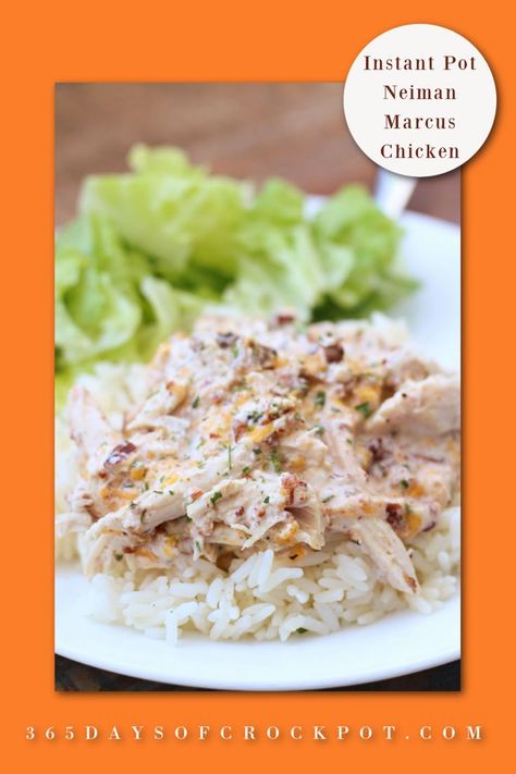 Instant Pot Neiman Marcus Chicken--chicken with a sour cream, bacon, pecan and cheddar sauce served over rice. Neiman Marcus Chicken, Chicken Gyros, Instant Pot Dinner Recipes, Greek Chicken, Instapot Recipes, Instant Pot Chicken, Slow Cooking, Main Attraction, Pot Meals