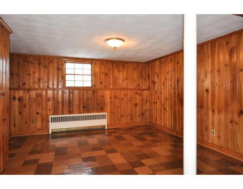 painting knotty pine panelling, cleaning tips, living room ideas, paint colors, painting, wall decor, Before Whitewash Knotty Pine Walls, Painted Knotty Pine Walls, Wood Paneling Walls, Dark Wood Paneling, Knotty Pine Ceiling, Paneling Walls, Vintage Basement, Wood Paneling Living Room, Knotty Pine Paneling