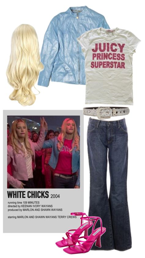 White Chicks Halloween, White Chicks Costume, Clueless Costume, Throwback Outfits, Duo Halloween Costumes, White Chicks, Spirit Week, Couple Halloween Costumes, Clueless