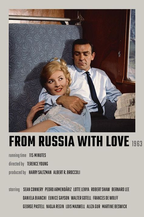 From Russia with Love Movie Poster Love Movie Poster, Lotte Lenya, Robert Shaw, Netflix Hacks, From Russia With Love, 007 James Bond, Love Poster, Sean Connery, Love Movie