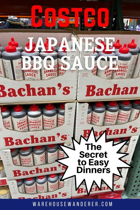 Looking for new dinner ideas? Check out Warehouse Wanderer's Bachan's Japanese BBQ Sauce recipes for chicken! Discover the versatility of this delicious sauce and find more easy dinner recipes using Costco products on our site. Make sure to add these items to your following Costco shopping list. Japanese Barbecue Sauce Recipes Chicken, Bachan Japanese Bbq Sauce Recipes, Korean Bbq Sauce Chicken, Japanese Barbecue Sauce Chicken, Bachan’s Japanese Bbq Sauce Recipes, Japanese Bbq Sauce Chicken Recipe, Japanese Bbq Sauce Recipe Ideas, Japanese Barbecue, Bachan's Japanese Barbecue Sauce