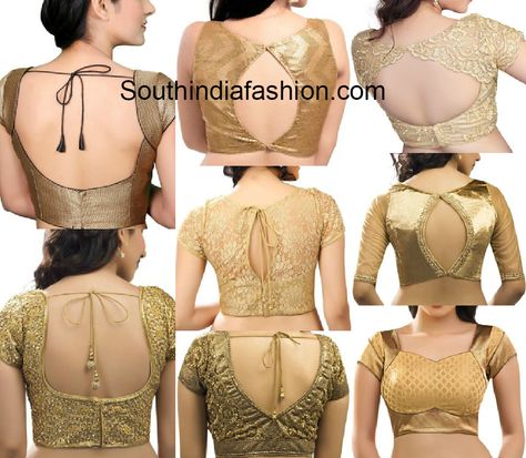 ReadyMade Gold Blouses in Different Patterns Golden Blouse Designs Pattern Style, Gold Blouse Designs Latest, Golden Blouse Design, Gold Blouses, Golden Blouse Designs, Mirror Blouse Design, Gold Blouse Designs, Mirror Blouse, Golden Blouse