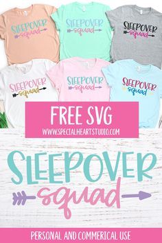 Sleepover Svg Free, Sleepover Squad Svg, Sleepover Shirts Ideas, Sleep Over Party Ideas, Lisa 2022, Sleepover Squad, Camera Cake, Girls Slumber Party, Birthday Sleepover