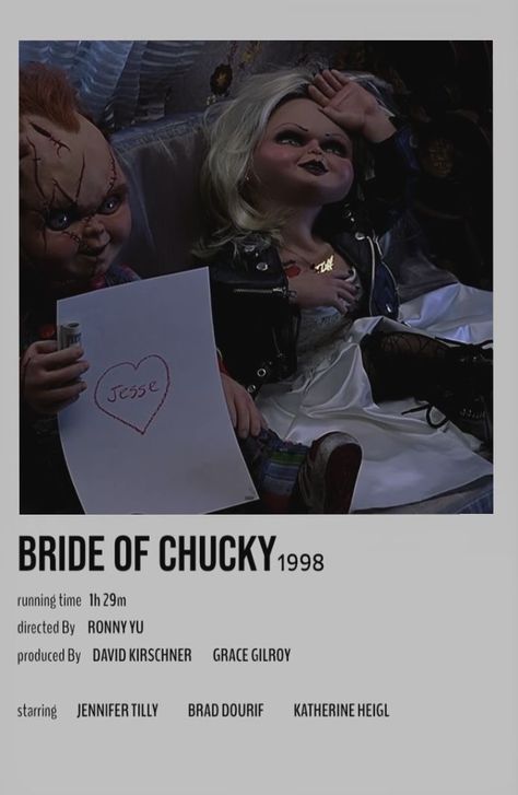 The Bride Of Chucky, Halloween Movie Poster, Polaroid Movie Poster, Chucky Movies, Terror Movies, Scary Movie Characters, Halloween Film, Iconic Movie Posters, Movie Card