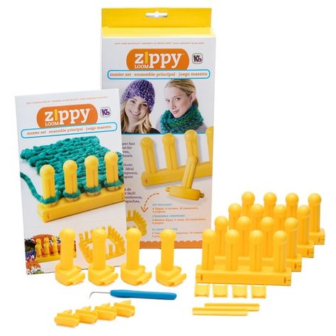 Shop for the Zippy™ Loom Master Set at Michaels Loom Blanket, Sock Loom, Ruffle Yarn, Loom Board, Knitting Board, Making Scarves, Finger Crochet, Knifty Knitter, Knit Toys