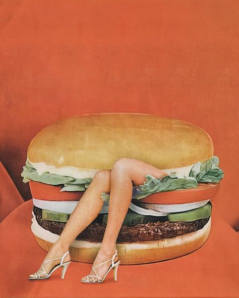 Lily Daumen 👽 on Instagram: “302. #burger #burgerking #whopper #legs #collage #collageart #collageoftheday #artistsoninstagram #vintage #vintagegirls #vintagefood…” Vintage Burger Shop, Vintage Burger Poster, Cheeseburger Aesthetic, Food Collage Art, 90s Fast Food, Dietitian Office, Collage Food, Burger Poster, Burger Art