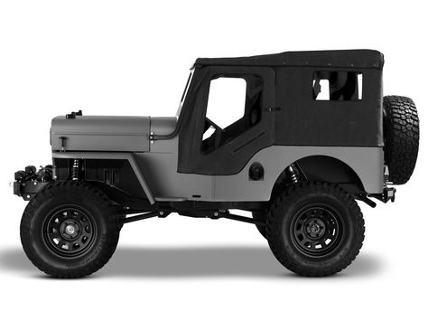 Toyota ICON CJ3B Mahindra Jeep, Black Jeep Wrangler, Jeep Tops, Cj Jeep, Vintage Jeep, Suv 4x4, Black Jeep, Old Jeep, Jeep Cj7