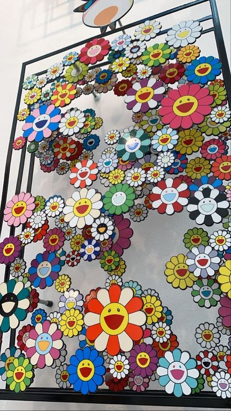 Takashi Murakami Prints, Sunflower Plush, Takashi Murakami Art, Collaborative Mural, Murakami Flower, Sunflower Pillow, Superflat, Flower Mural, Different Forms Of Art