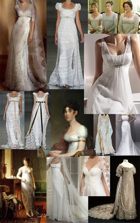 regency era dress Regency Era Dress, Regency Gown, Regency Era Fashion, Empire Wedding Dress, Regency Dress, Regency Fashion, Regency Era, Vintage Gowns, Empire Dress