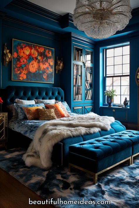 Maximalist Bedroom Ideas, Maximalist Bedroom, Eclectic Decor Bedroom, Bedroom Sanctuary, Bedroom Aesthetics, Moroccan Bedroom, Embrace The Chaos, Beautiful Home Designs, Eclectic Bedroom