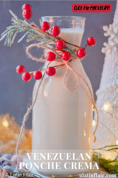 🎄🥂 Get ready to sip on Venezuela's most festive holiday drink—VENEZUELAN PONCHE CREMA VENEZUELAN PONCHE CREMA!!
This creamy, rich eggnog is the perfect blend of rum, spices, and sweetness. This traditional recipe will warm your heart. 🍽️CLICK FOR THE RECIPE! Ponche Crema Recipe, Festive Holiday Drinks, Cold Drinks Recipes, Crema Recipe, Frozen Drink Recipes, Kid Friendly Drinks, South American Recipes, Frozen Cocktail Recipes, Cider Cocktails