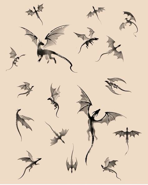 Flying Dragon Tattoo For Women, Dragon In Flight Tattoo, Basic Dragon Tattoo, Micro Dragon Tattoo, Dragon Sillouttes Tattoo, Small Dragon Tattoos For Men, Air Dragon Tattoo, Forth Wing Tattoos, Acotar Fourth Wing Tattoo