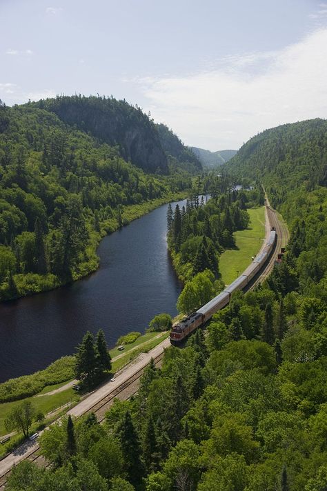 A One-Day Rail Adventure Into the Heart of the Canadian Wilderness Beautiful Landscape Pictures, Canadian Wilderness, Train Tour, Railroad Photography, Train Pictures, I Want To Travel, Landscape Pictures, Train Tracks, North America Travel