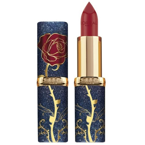 L'Oréal Color Riche Lipstick Collection Beauty and the Beast, The Rose Mac Beauty, Mascara Hacks, Alat Makeup, Disney Makeup, Rose Lipstick, Enchanted Rose, Makijaż Smokey Eye, Inspired Makeup, Lipstick Collection