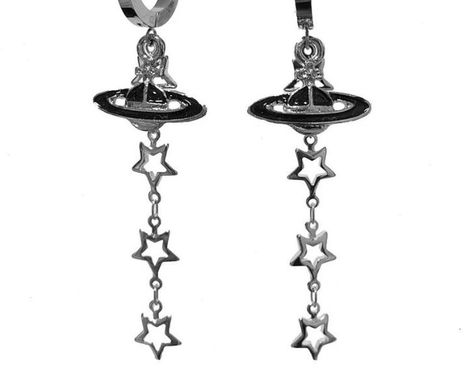 vivienne westwood grunge acubi earrings Aesthetic Jewelry Png, Y2k Earrings Aesthetic, Y2k Earrings, Vivienne Westwood Jewellery, Piercing Inspo, Clothing Shopping, Nice Jewelry, Funky Jewelry, Mode Inspo