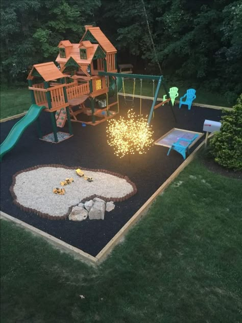 Play Set Landscaping, Kids Backyard Playground, Play Area Backyard, Backyard Kids, Backyard Kids Play Area, Outside Play, Kids Outdoor Play, Outdoor Play Area, Backyard Remodel