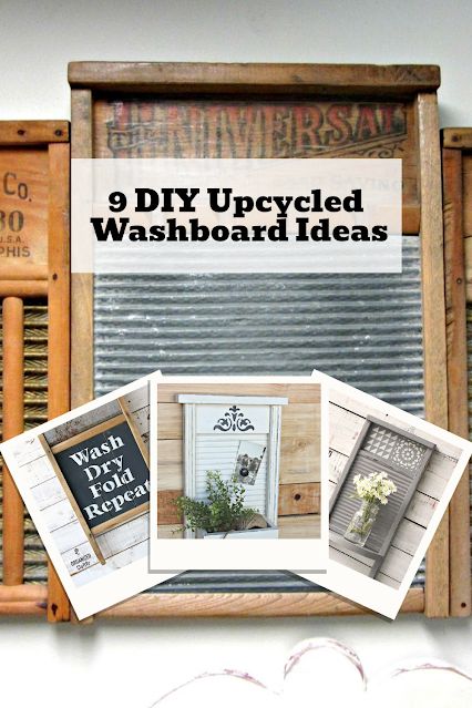 Diy Washboard, Washboard Crafts, Washboard Decor, Glass Washboard, Old Washboards, Vintage Ironing Boards, Vintage Laundry Room Decor, Garden Shed Interiors, Diy Recycled Projects