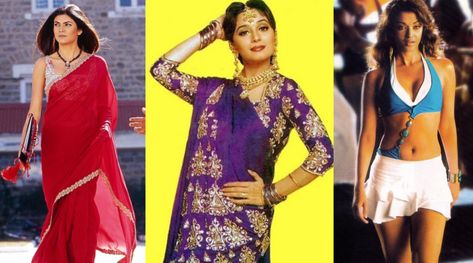 Iconic Bollywood Outfits That We All Wanted Our Tailor To Stitch For Us Bollywood Theme Saree Outfit, Bollywood Theme Party Outfit Ideas, Iconic Bollywood Looks, Iconic Bollywood Outfits, Bollywood Day In College Ideas, Bollywood Theme Party Outfit For Women, Bollywood Theme Party Outfit, Bollywood Theme Party, Girl Symbol