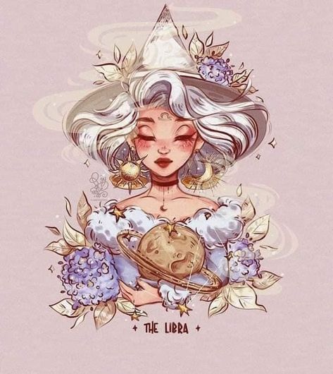 Photo Manga, Libra Art, Witch Drawing, Witch Art, Zodiac Art, Pictures To Draw, The Details, Constellations, Diamond Painting