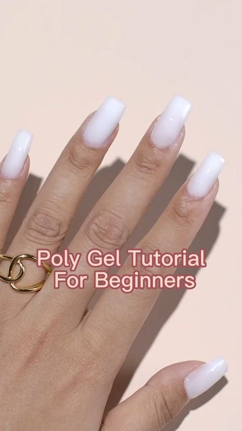 Discover the secret to flawless nail extensions with our comprehensive Poly Gel tutorialElevate your DIY nail game as we guide you step by step through the application process of this versatile and innovative productSay goodbye to complicated techniques and hello to easygorgeous nails at homeDive into the world of Poly Gel perfection now Poly Gel Tutorial, Gel Nail Tutorial, Nail Tutorial Videos, Acrylic Nails At Home, Poly Gel, Gel Nails At Home, Diy Acrylic Nails, Gel Nails Diy, Polygel Nails