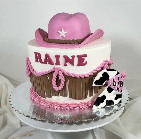 Pink Rodeo Birthday Cake, Shania Twain Birthday Cake, Rodeo Cake Girl, Not My First Rodeo 2nd Birthday Cake, First Rodeo Smash Cake Girl, My First Rodeo Cake Girl, First Rodeo Birthday Party Girl Cake, My First Rodeo Birthday Girl Cake, Rodeo Cake Ideas