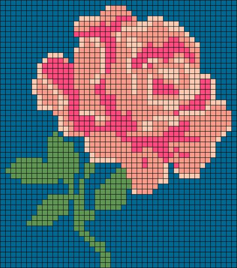 Alpha pattern #108143 | BraceletBook Alpha Pattern Abstract, Rose Tapestry Crochet Pattern, Rose Alpha Pattern, Pink Alpha Pattern, Floral Alpha Pattern, Alpha Patterns Flower, Flower Tapestry Crochet, Flower Alpha Pattern, Alpha Pattern Crochet