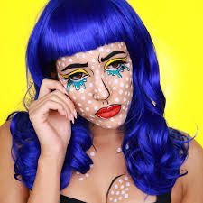 https://encrypted-tbn0.gstatic.com/images?q=tbn:ANd9GcTfA7iewiboU7I197EHkyM-dip1_UdXRIopqw&usqp=CAU Blue Wig Costume Ideas, Wig Costume Ideas, Blue Wig Costume, Wig Halloween Costumes, Yellow Wig, Wig Costume, Long Curly Wig, Blue Wig, Halloween Makeup Looks