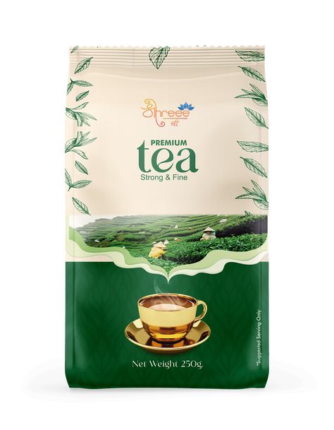 Shreee TEa pouch Design - eCare Product Packaging Tea Graphic, Tea Pouch, Business Tricks, Tea Packaging Design, Pouch Design, Premium Tea, Pouch With Zipper, Banner Background Images, Tea Packaging