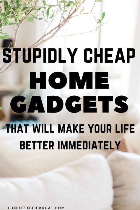 Best Cheap Home Gadgets To Make Your Life Easier. Sometimes it��’s those silly little things that cost us almost nothing that end up being the most useful products for home. If you like to keep a frugal home, I’ll bet you have some useful inexpensive gadgets that you love. Since I attempt to keep a thrifty home, I’m always open to finding frugal gadgets that make our lives easier. These are my favorite cheap home gadgets I use all the time! Cheap Gadgets, Easy Gifts To Make, Saving Money Diy, Useful Products, Must Have Gadgets, Diy Cleaners, Cleaners Homemade, Frugal Living Tips, Loose Tea