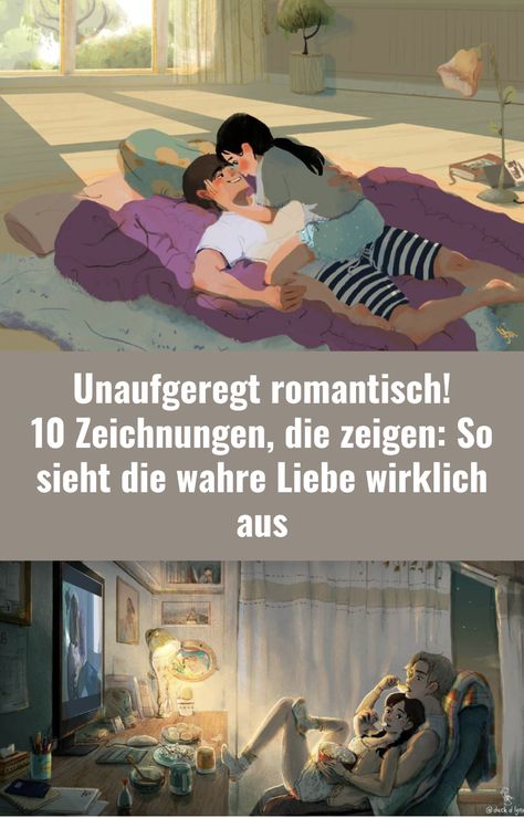 Wie sieht die wahre Liebe wirklich aus? Welche Verhaltensweisen, Rituale und Gewohnheiten macht eine langjährige Partnerschaft aus? Die Zeichnungen zeigen es dir: