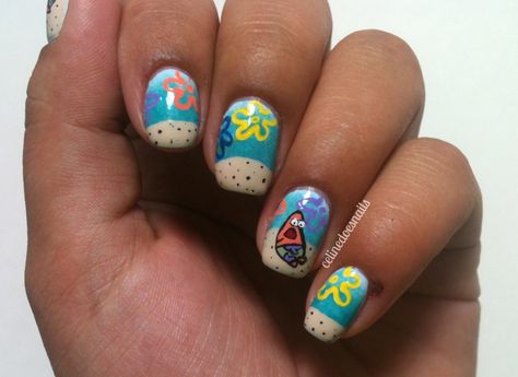 Patrick nails Patrick Star Meme, Patrick Star, Star Nails, Prom Nails, Spring Nails, Prom, Nail Art, Stars, Nails