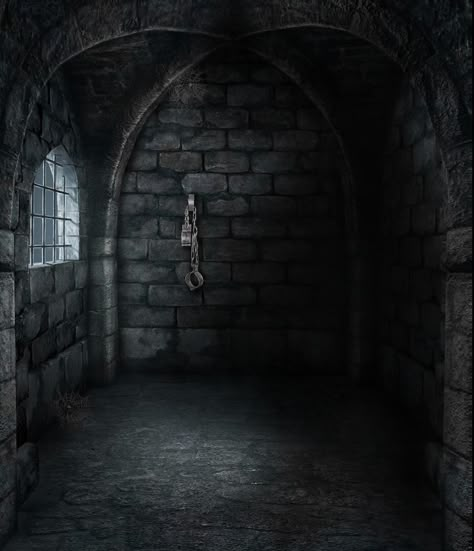 Fantasy Prison Cell Concept Art, Jail Aesthetic, Secret Background, Lady Zainab, Dungeon Room, Horror Photos, Prison Art, Dark Castle, Episode Backgrounds