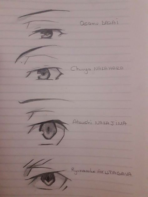 Dazai Simple Drawing, Chuuya X Dazai Top Chuuya, Dazai Drawing Tutorial, Dazai Osamu Sketch Pencil, Sketch Book Manga, Bsd Eyes Drawing, Dazai X Atsushi X Chuuya, Chuuya Drawing Sketch, Bsd Drawing Sketch