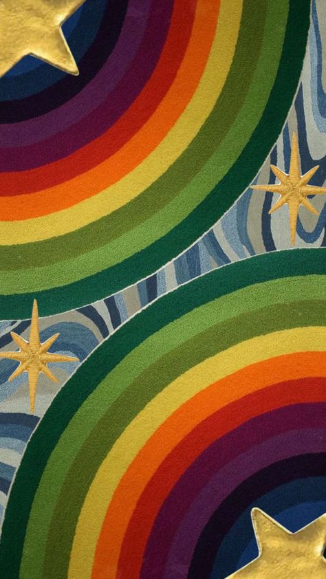 Funky Wallpaper, Piskel Art, Phone Wallpaper Patterns, Trendy Wallpaper, Vintage Poster Art, Cute Wallpaper Backgrounds, Funky Art, Graphic Poster, The Rainbow