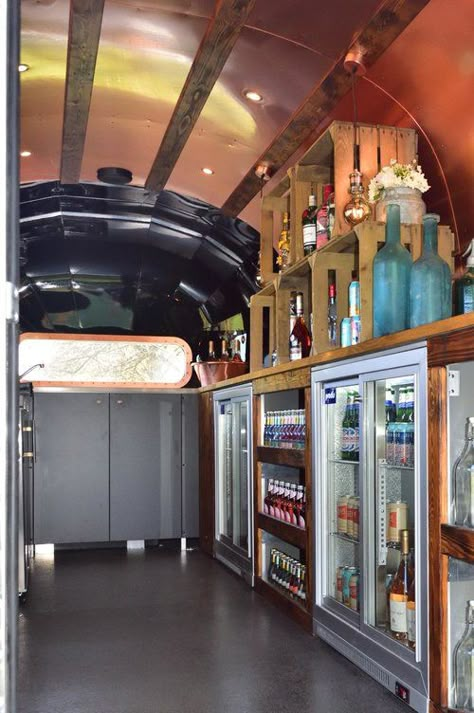 Trailer Bar Ideas, Drink Trailer, Beverage Trailer, Airstream Bar, Mobil Bar, Traveling Bar, Mobile Coffee Bar, Caravan Conversion, Mobile Bar Ideas