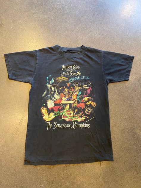 Vintage Vintage 1996 Smashing Pumpkins Mellon Collie Medium | Grailed The Smashing Pumpkins Tshirt, Smashing Pumpkins Concert Outfit, Smashing Pumpkins Shirt, Smashing Pumpkins Mellon Collie, Pumpkin Tshirt, The Smashing Pumpkins, Vintage Band T Shirts, Vintage Band Tees, Smashing Pumpkins