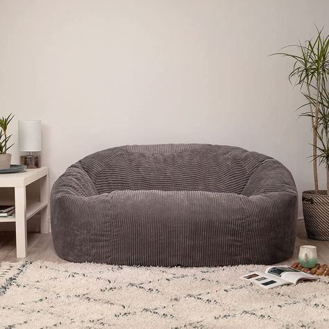 Charcoal Luxury Large Beanbag Cosy room ideas Sitting room inspiration #ad Teen Hangout Room Sofas, Beanbag Couch, Beanbag Sofa, Corduroy Bean Bag, Sofa Bean Bag, Bean Bag Couch, Large Bean Bags, Giant Bean Bags, Scandinavian Interiors