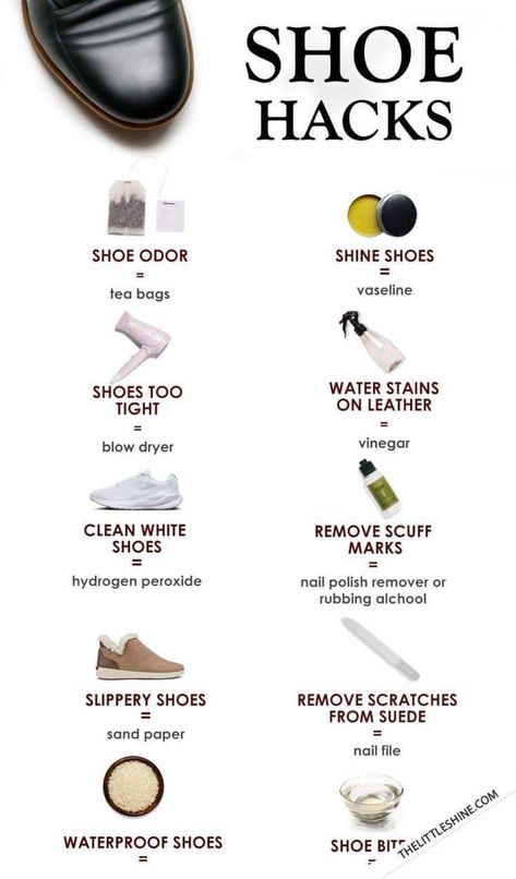 Shoe Hacks, Easy Cleaning Hacks, Homemade Cleaning Solutions, Diy Cleaning Hacks, Shoes Hack, Everyday Hacks, Household Cleaning Tips, Cleaning Recipes, Laundry Hacks