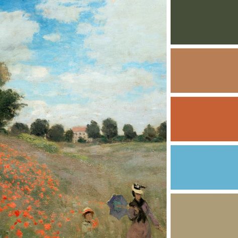 Monet Palette, Palette Design, Color Palette Design, Colour Palettes, Color Pallets, Color Palettes, Color Scheme, Color Schemes, Color Palette