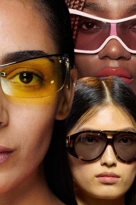 As we look towards 2025, it’s safe to say statement sunglasses are still very much the moment, and the spring/summer runways of the hottest labels provided us with major inspiration. 2025 Sunglasses Trend Women, 2025 Sunglass Trends, Sunglasses 2025 Trends, 2025 Eyewear Trends, 2025 Glasses Trends, 2025 Sunglasses, Glasses 2025, Statement Glasses, Futuristic Shapes