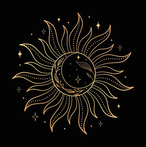 Sinister Tattoos, Arrow Tat, Eclipse Tattoo, Moon Sun Tattoo, Sun Tattoo Designs, Sun Logo, Sun Tattoos, Phoenix Tattoo, Sun Tattoo