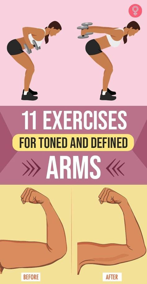 11 Exercises For Toned And Defined Arms: Tone your arms without hitting the gym! Try these simple home workouts to see results. Toned Arms Workout Women, Total Body Workout At Gym, Workout At Gym For Women, Full Body Workout At Gym, Upper Arm Exercises, Arm Exercises With Weights, Arm Workout Videos, Gym Workout Routine, Ab Workout For Women