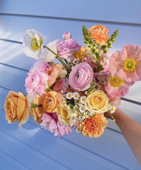 Option 2 - butter yellow, whites, pinks, orange Yellow Pink And White Flowers, Pink Yellow Green Flower Arrangement, Pink Orange Yellow Flowers, Pink Orange Yellow Wedding Flowers, Yellow Prom Bouquet, Kenz Core, Butter Yellow Wedding, Pink Orange Yellow Wedding, Pink And Yellow Bouquet