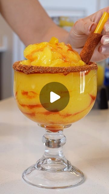 Claudia on Instagram: "Mango 🥭season is here so that means MANGONADAS now let me tell you theres various ways to make this recipe but here is the absolutely most delicious way and its better than any Mexican bar because everything tastes so much better when its homemade ☺️ so save this recipe for your next gathering 😉

PRO TIP!!!!
✅make mixture the night before
✅the ripper the mango the better

Ingredients: makes 6 -12 oz
5 medium ripe mangos 
1 cup water
1 cup sugar
Ice 
Chamoy
Tajin
Freshly squeezed lime juice
**Tequila 
1 serving of love 💕 
#mangonada #mangonadas #mangoniada #chamoyada #aguafrescas #mexicanrecipe #recetasfaciles #mangoseason  #summerdrinks #summer #bbq" Mangonada Margarita Recipe, Mangonada Recipe, Mexican Bar, Mango Margarita, Pro Tip, Summer Bbq, Alcohol Recipes, Coconut Water, Summer Drinks